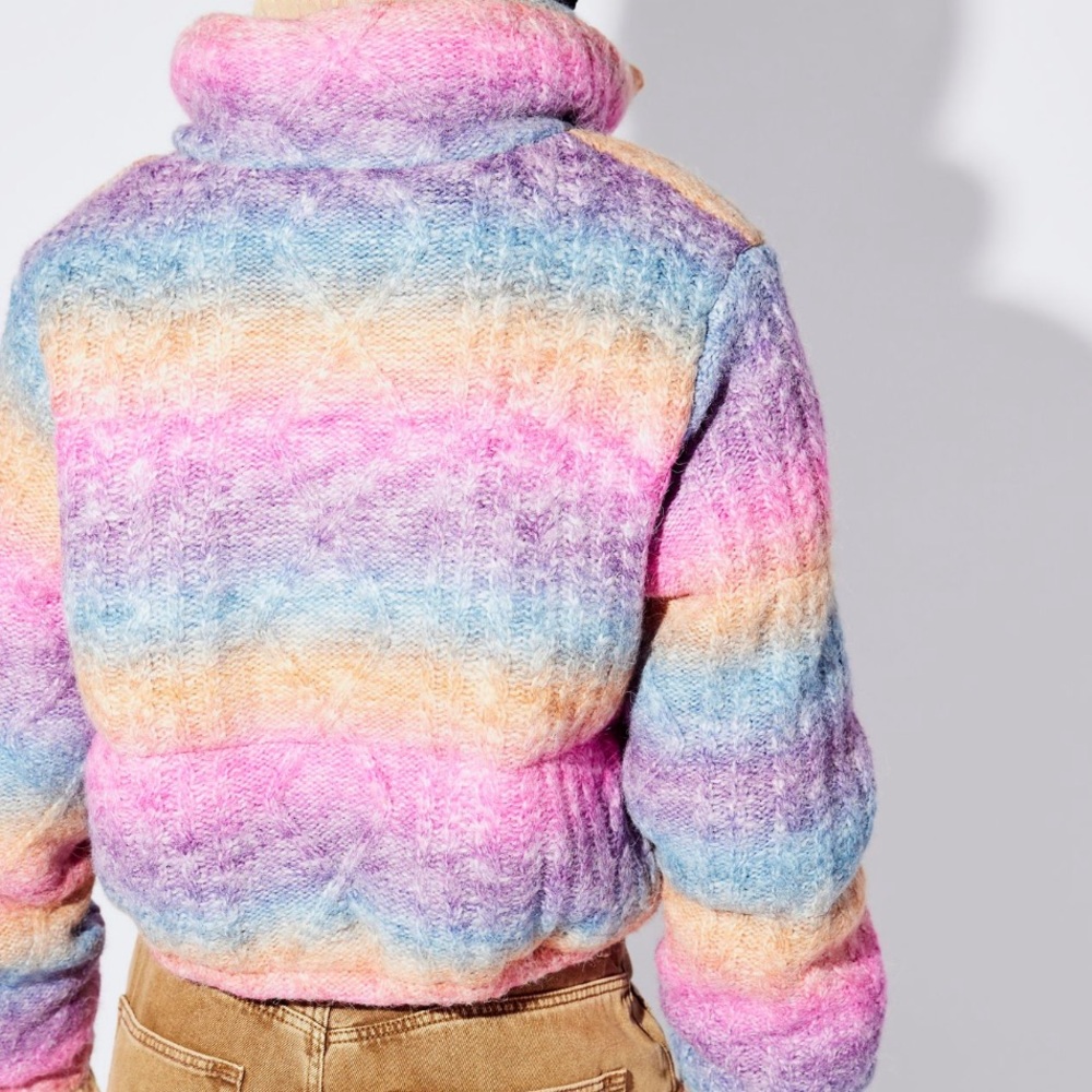 Super Fun Rainbow Puffer Jacket - image 2